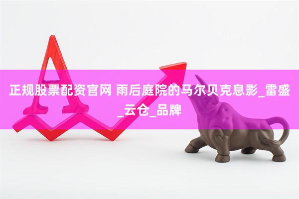 正规股票配资官网 雨后庭院的马尔贝克息影_雷盛_云仓_品牌