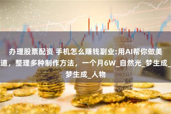 办理股票配资 手机怎么赚钱副业:用AI帮你做美女赛道，整理多种制作方法，一个月6W_自然光_梦生成_人物